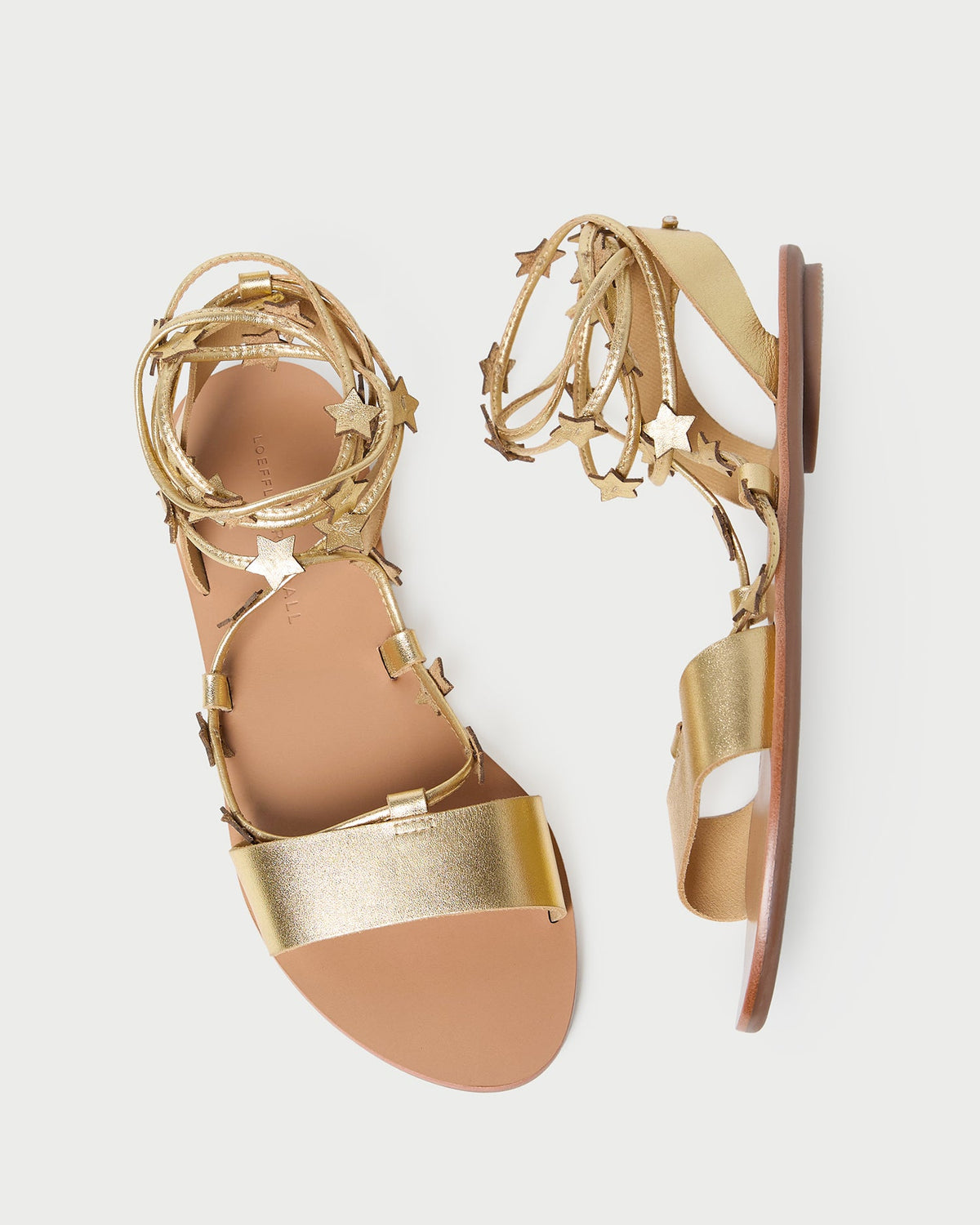 Women Loeffler Randall Starla Gold Wrap Sandal