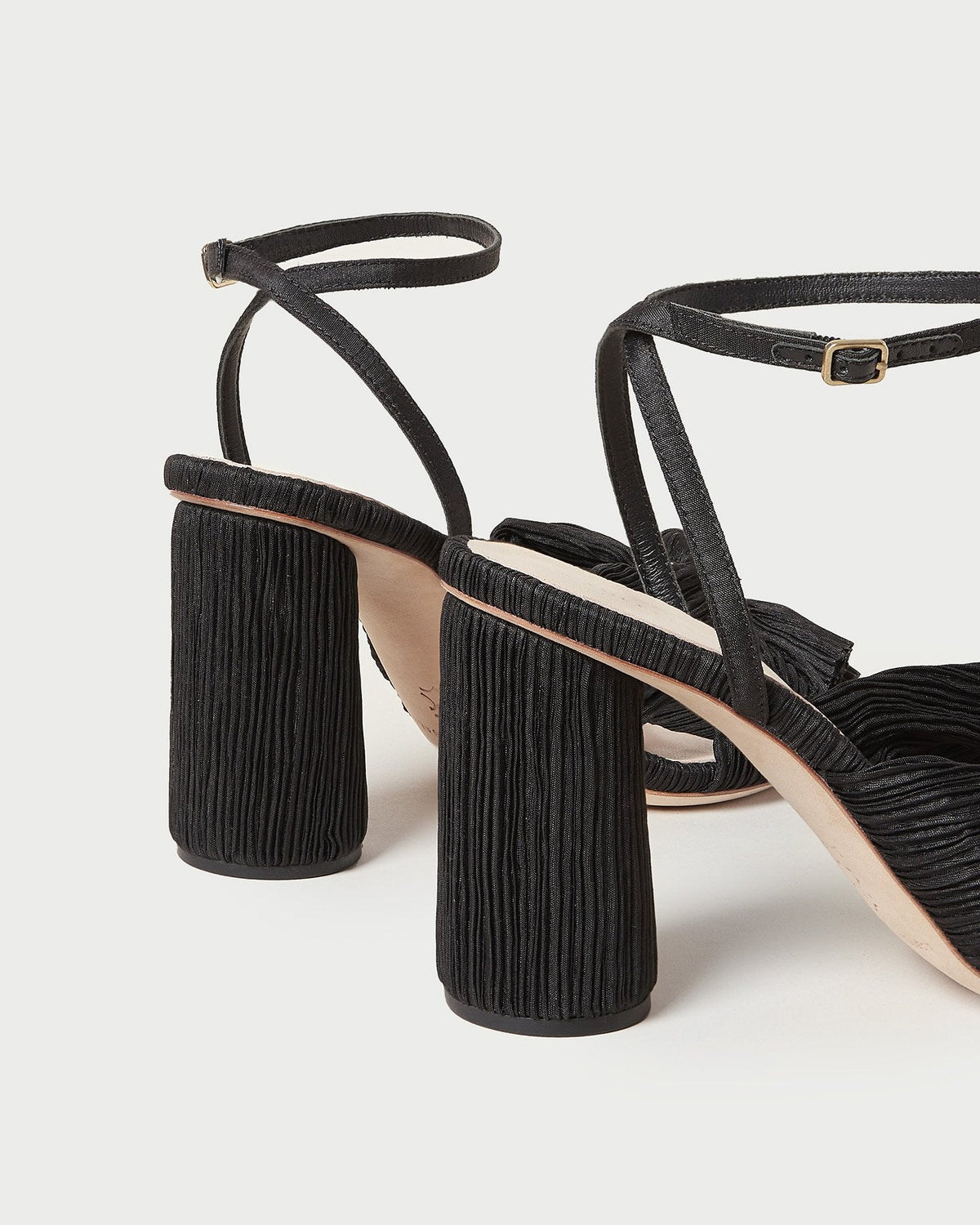 Women Loeffler Randall Camellia Black Pleated Bow Heel
