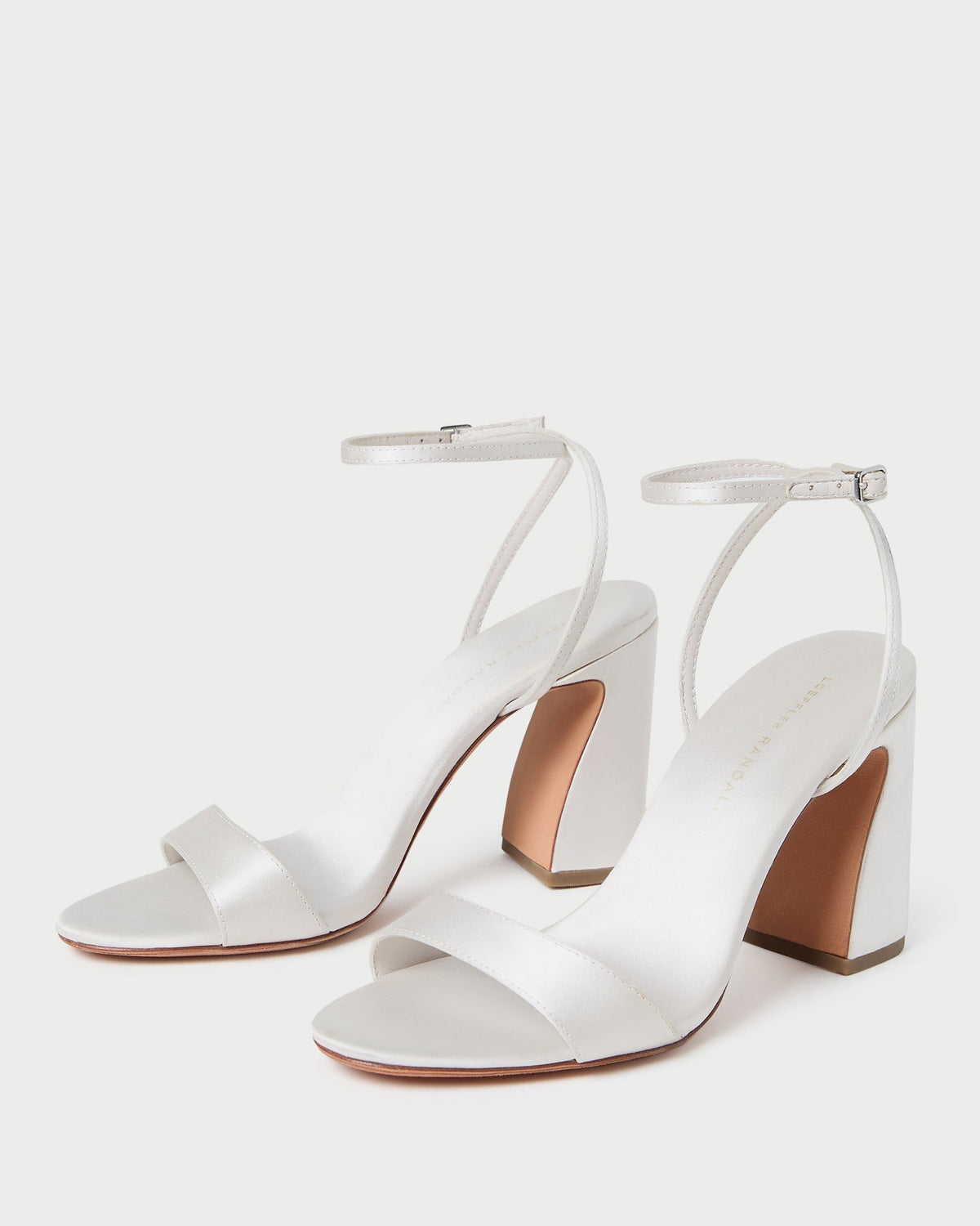Women Loeffler Randall Malia Cream Curved-Heel Sandal