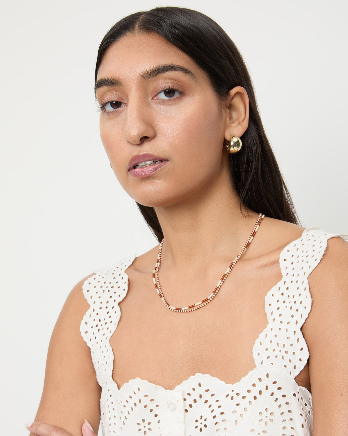 Women Loeffler Randall Soo Amber/Cream Necklace Set