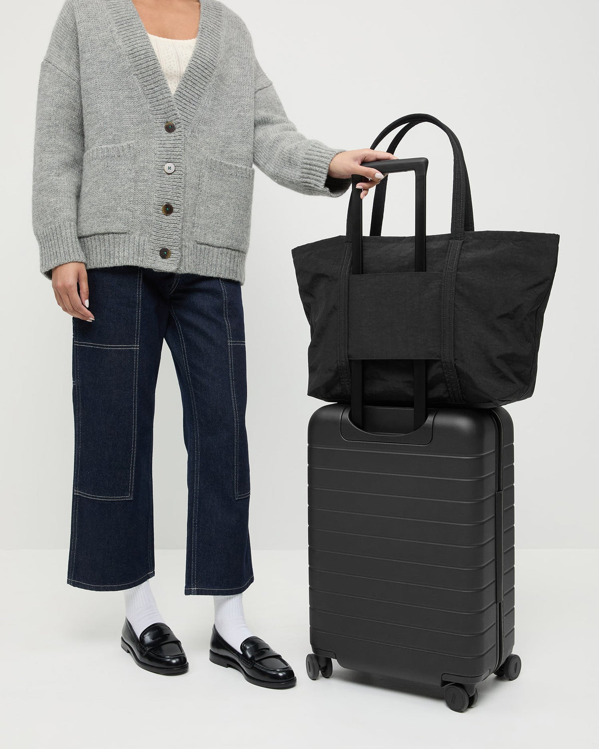 Women Loeffler Randall Dina Black Travel Tote