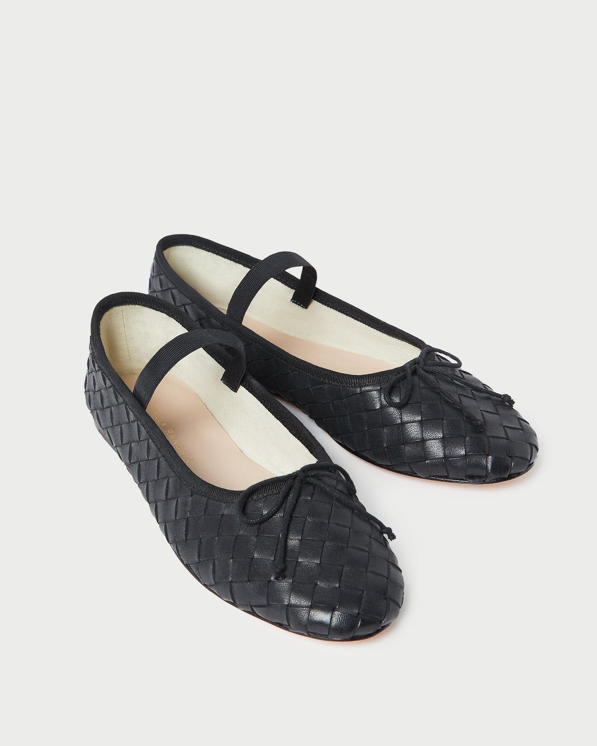 Women Loeffler Randall Leonie Black Woven Ballet Flat