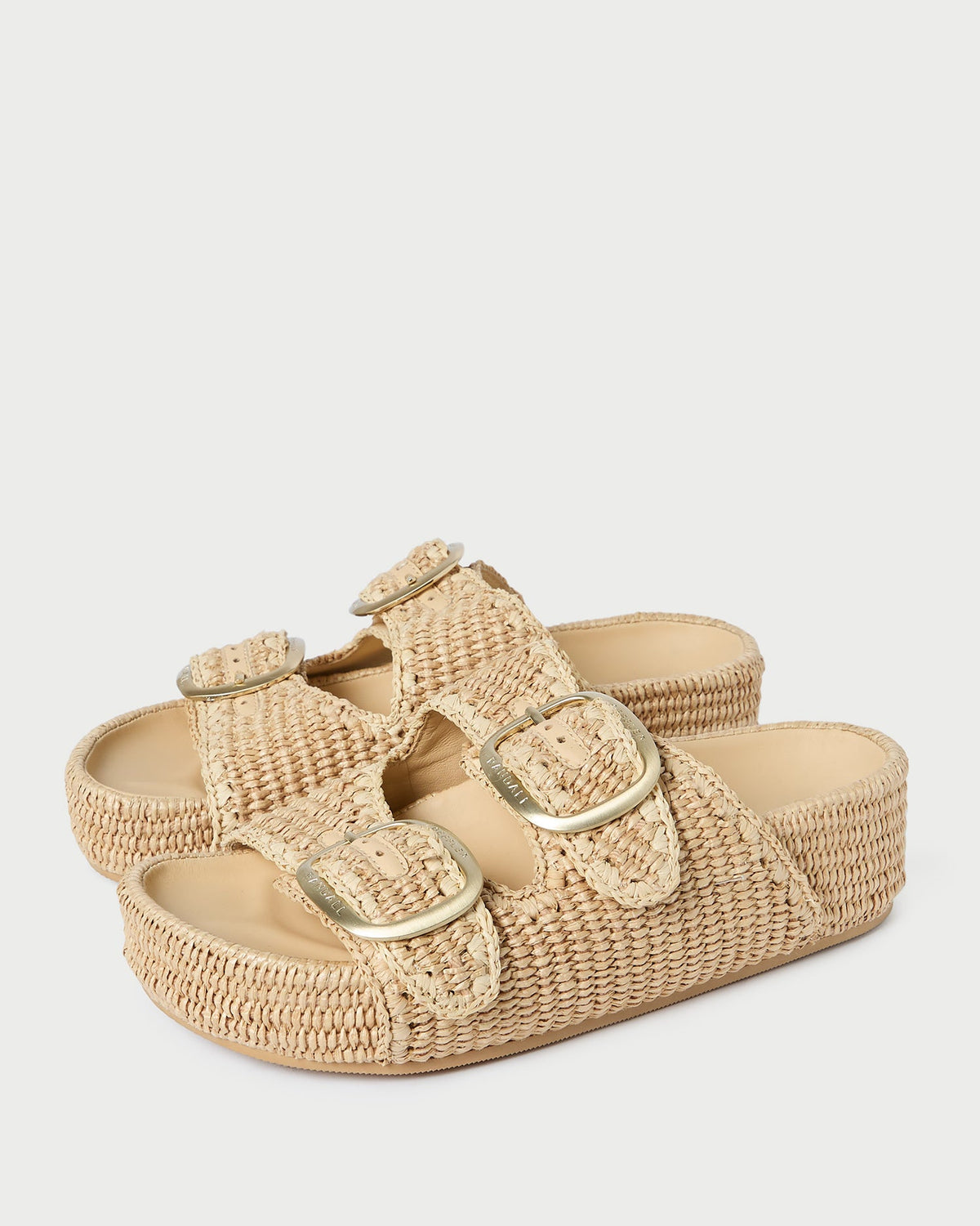 Women Loeffler Randall Theo Natural Two-Band Sandal