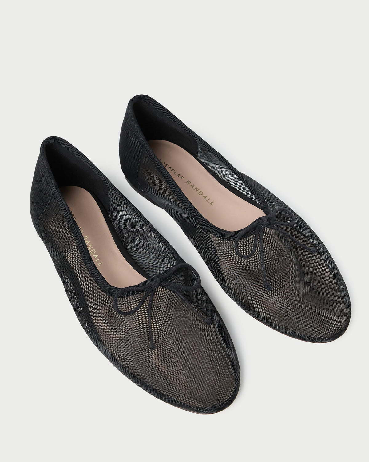 Women Loeffler Randall Landon Black Mesh Ballet Flat
