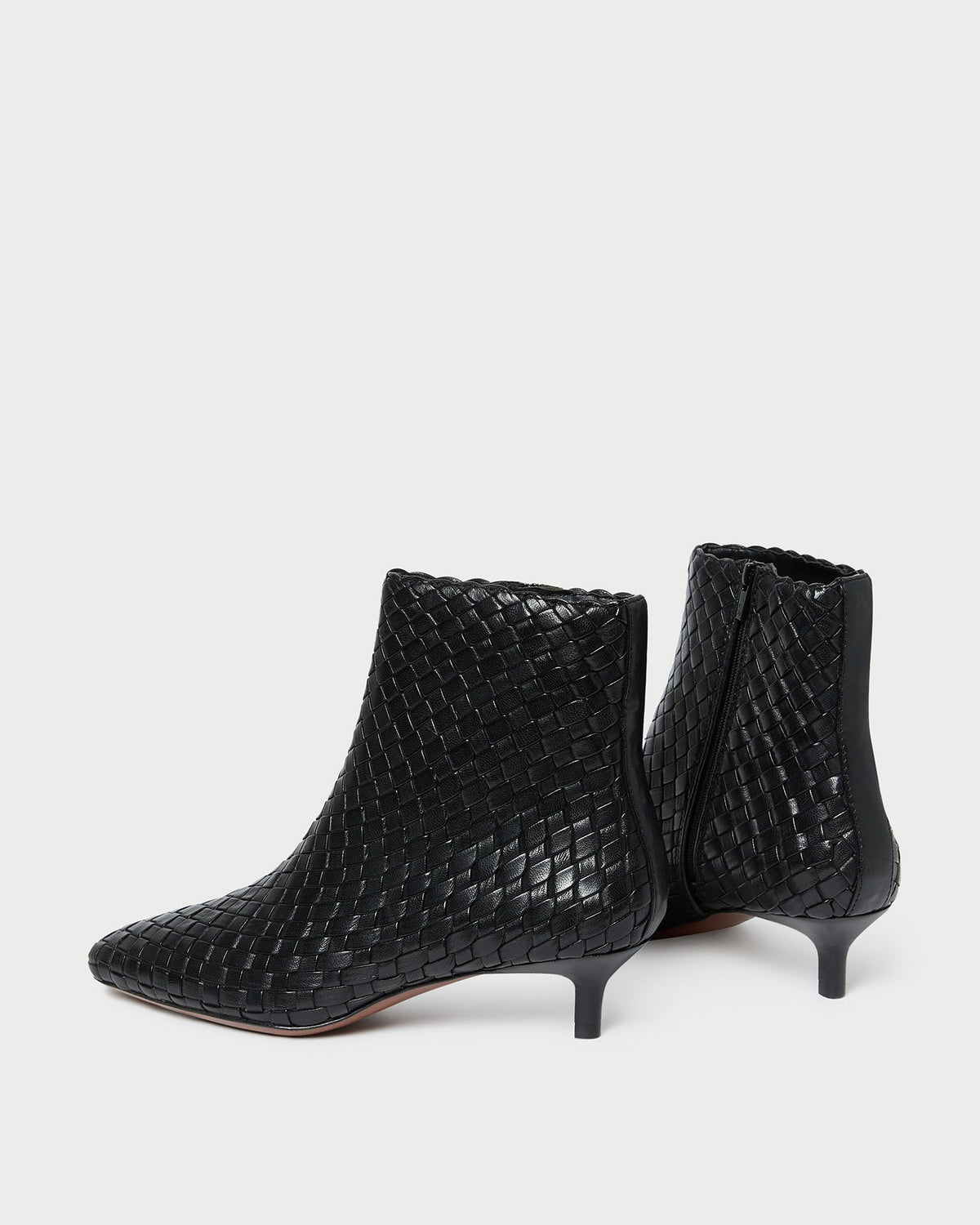 Women Loeffler Randall Marcella Black Woven Ankle Boot