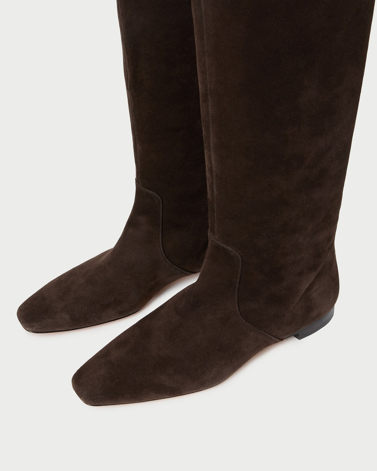 Women Loeffler Randall Lillian Brown Suede Tall Boot