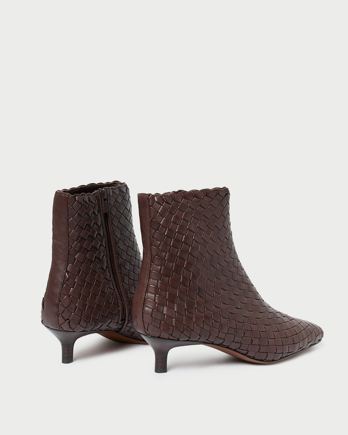 Women Loeffler Randall Marcella Espresso Woven Ankle Boot