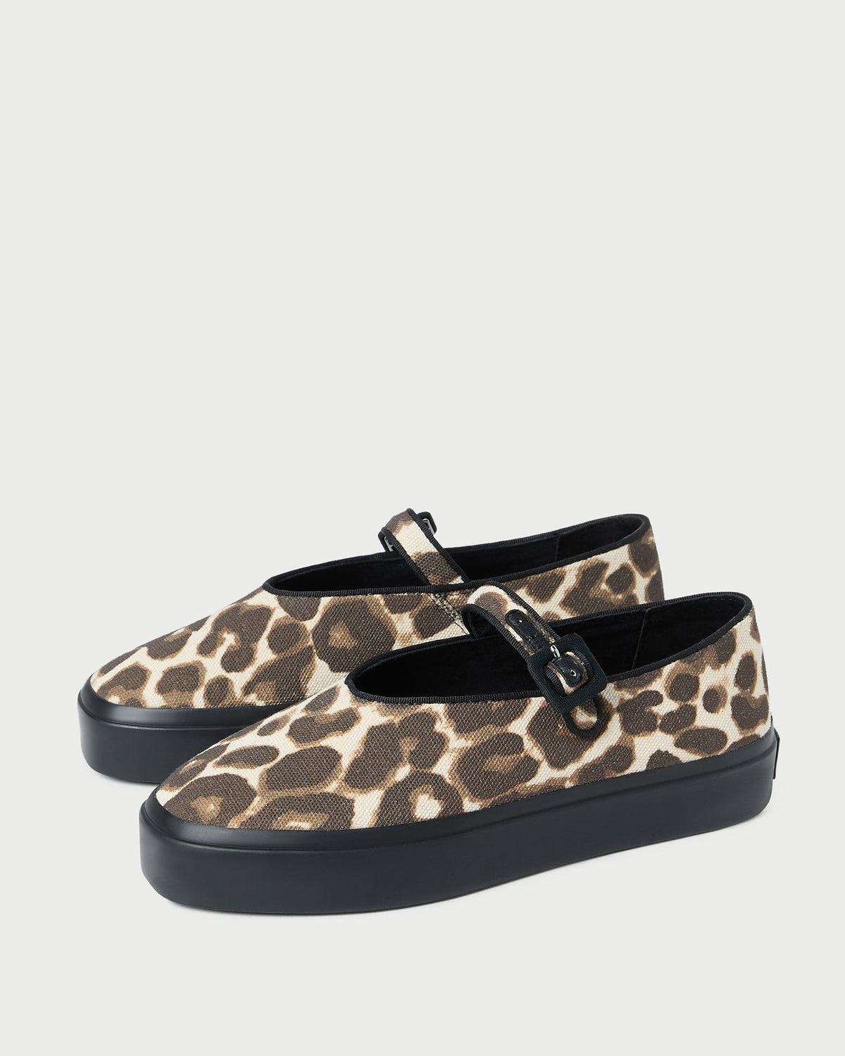 Women Loeffler Randall Cooper Leopard Mary Jane Sneaker