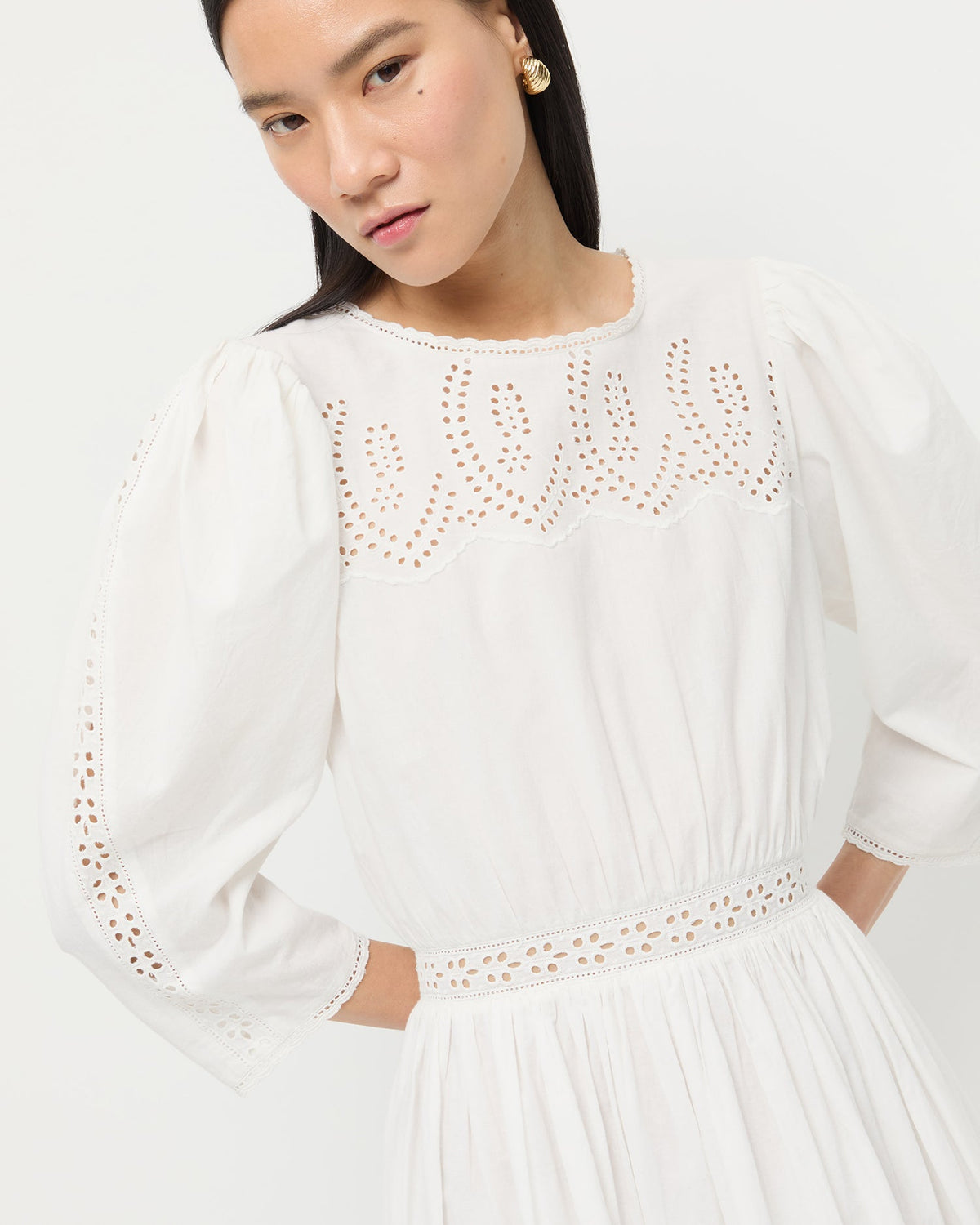 Women Loeffler Randall Thelma Eyelet Dress