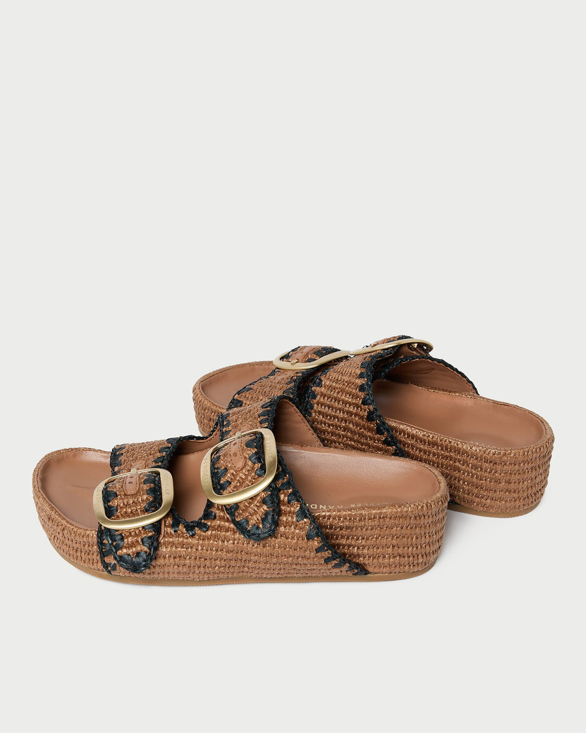 Women Loeffler Randall Theo Brown Two-Band Sandal