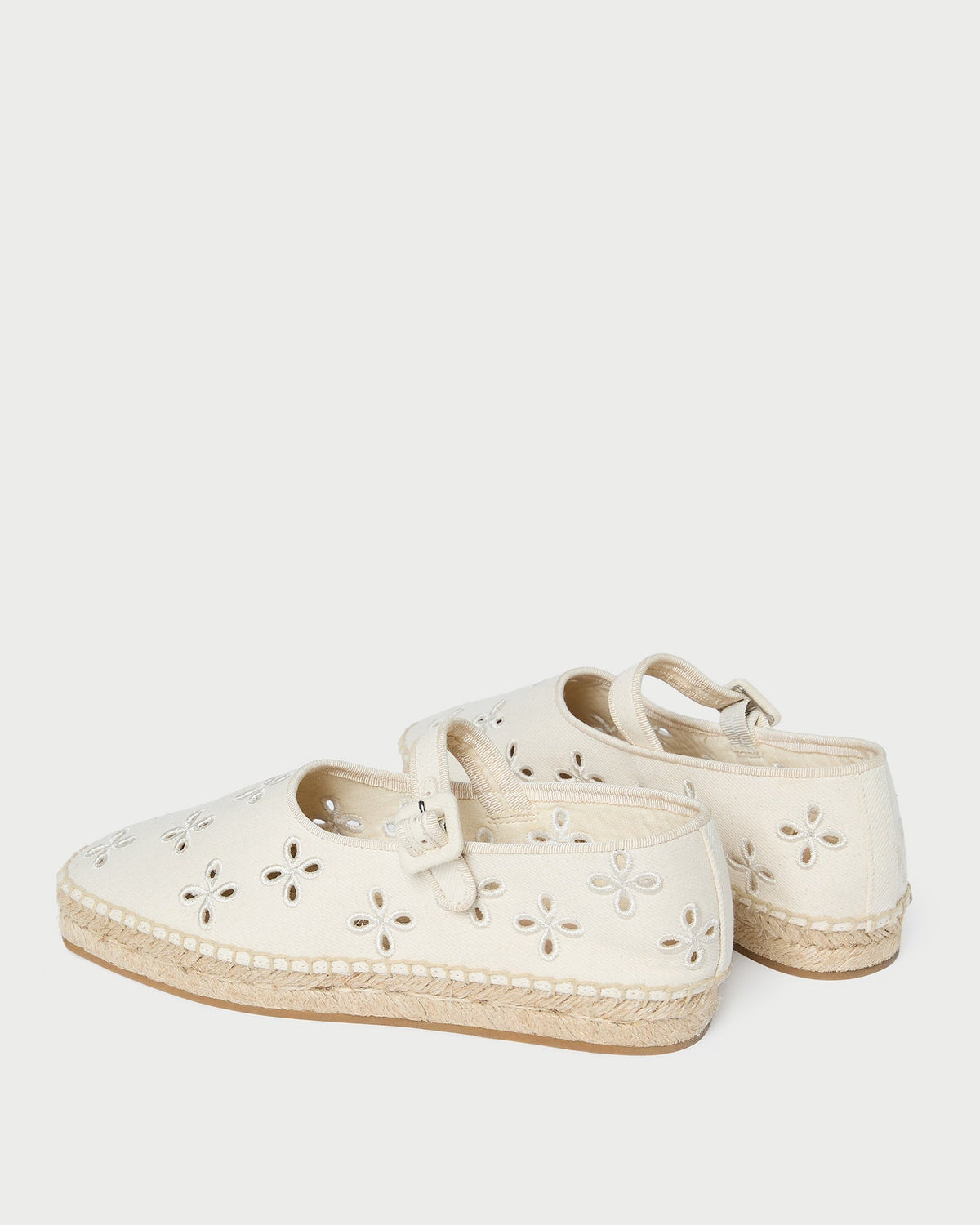 Women Loeffler Randall Clover Natural Embroidered Espadrille