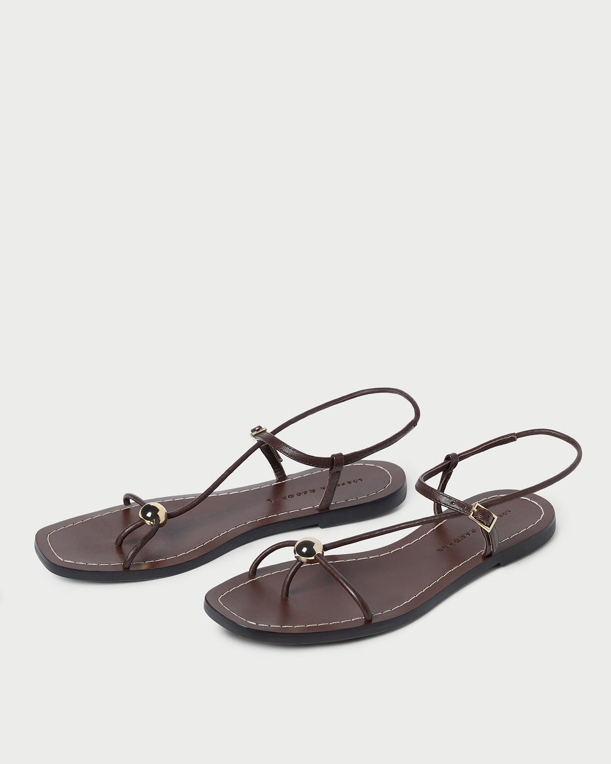 Women Loeffler Randall Lara Espresso Leather Sandal