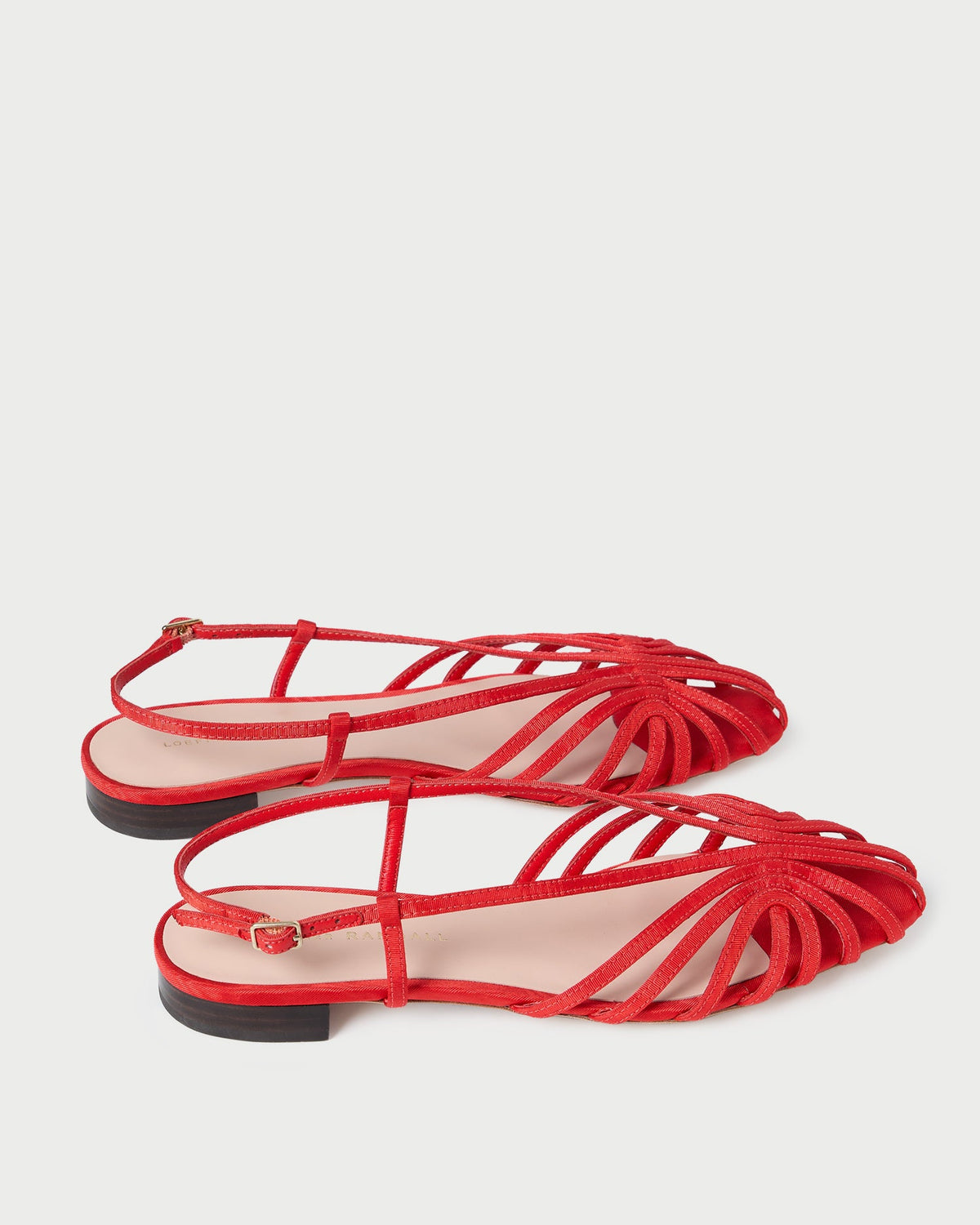 Women Loeffler Randall Devon Red Moiré Slingback Sandal