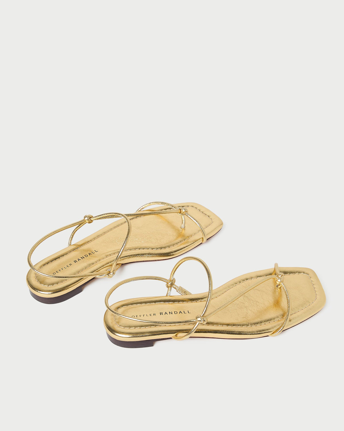 Women Loeffler Randall Eleanor Gold Strappy Sandal