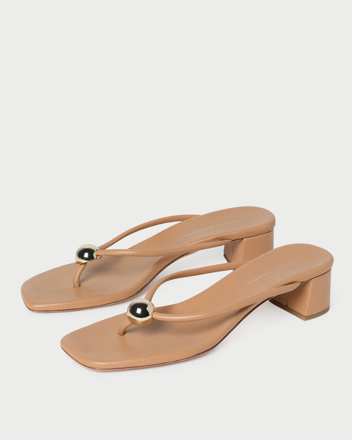 Women Loeffler Randall Odessa Dune Leather Heeled Sandal