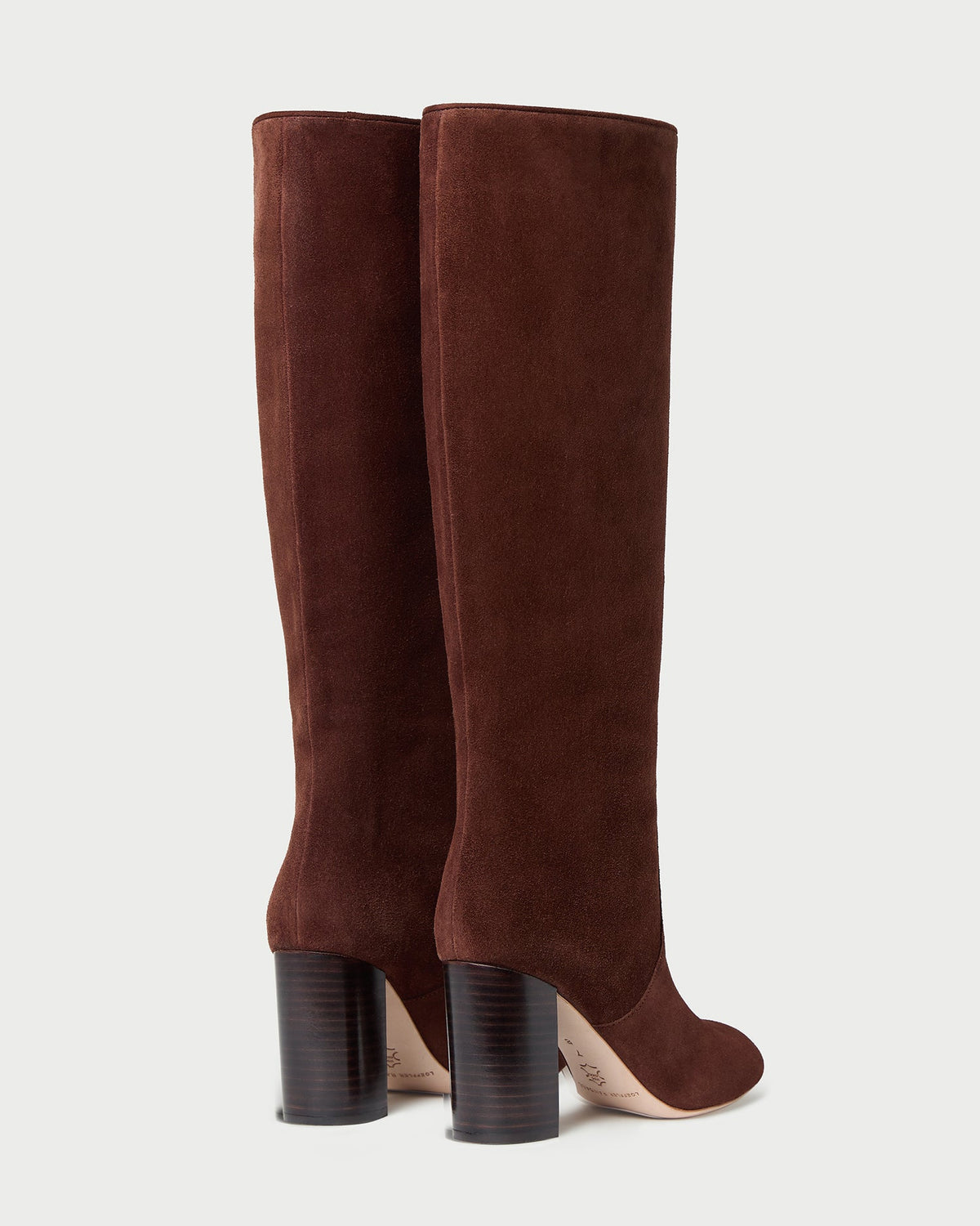 Women Loeffler Randall Goldy Espresso Suede Tall Boot