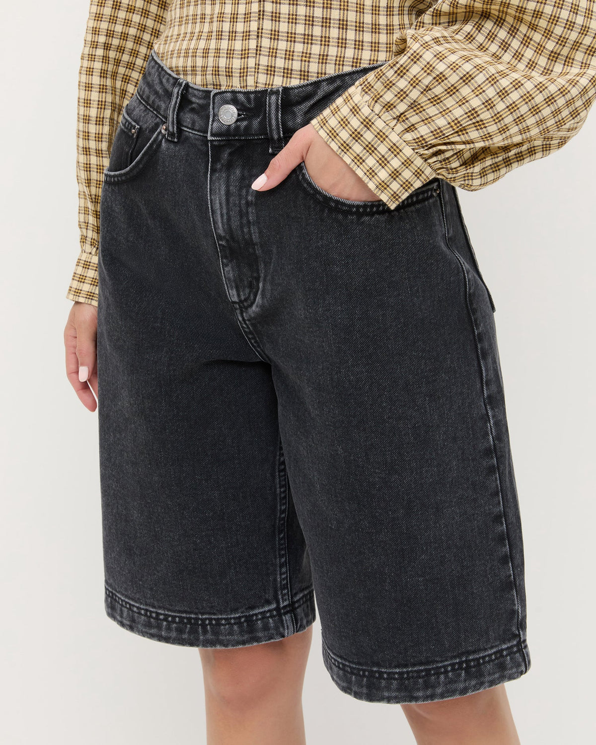 Women Loeffler Randall Everett Denim Short