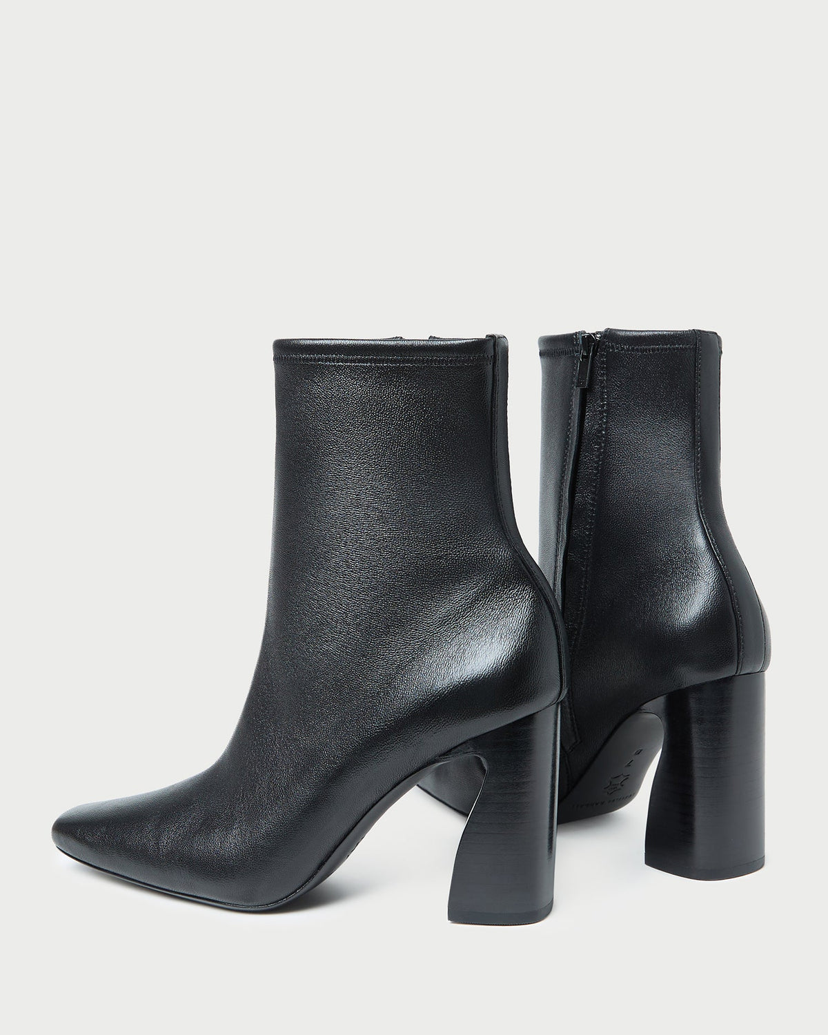 Women Loeffler Randall Chloe Black Leather Ankle Boot