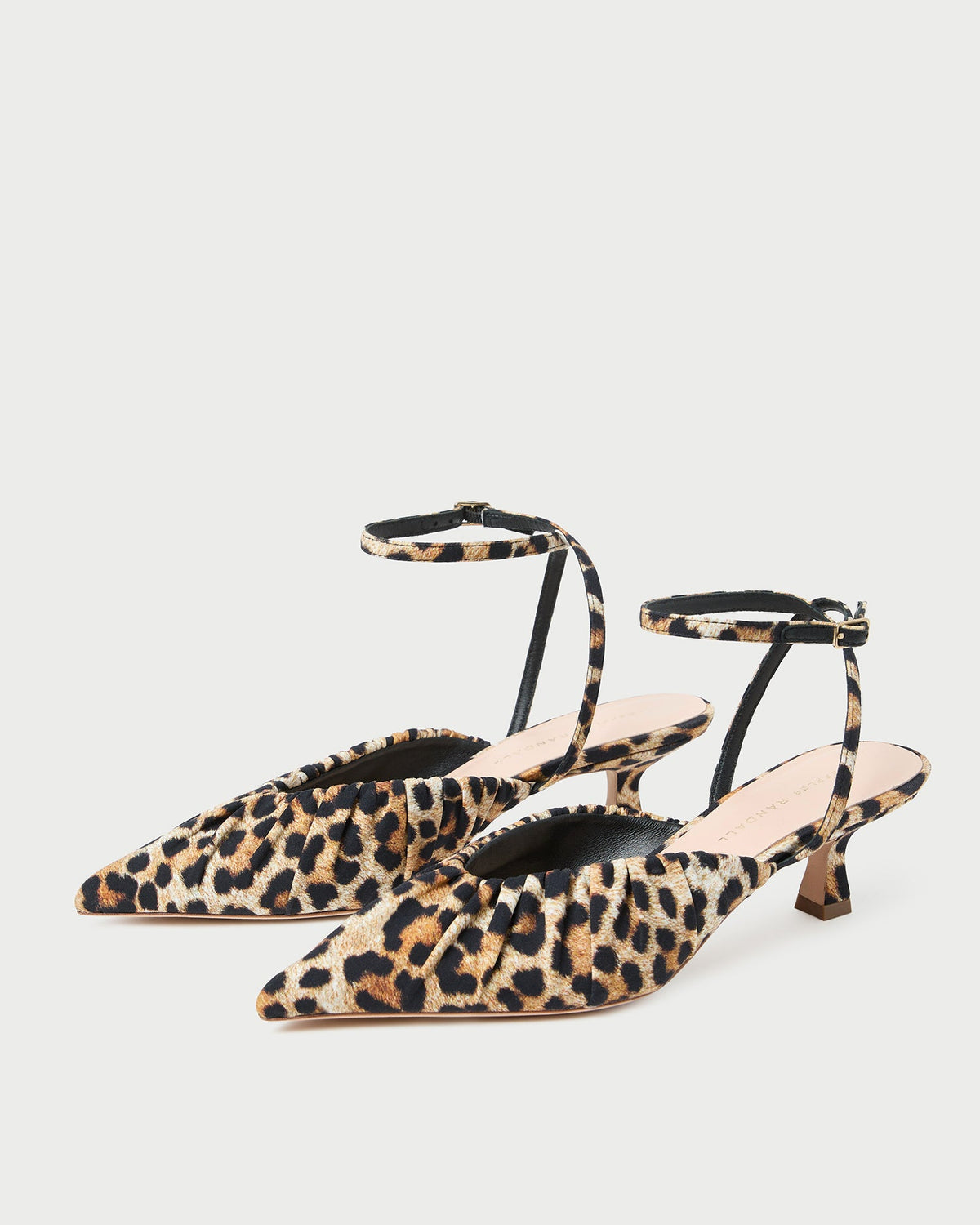 Women Loeffler Randall Rio Leopard Jersey Kitten Heel
