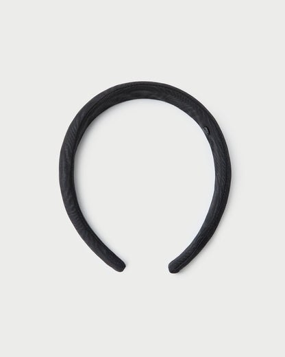 Women Loeffler Randall Marina Black Moiré Puffy Headband