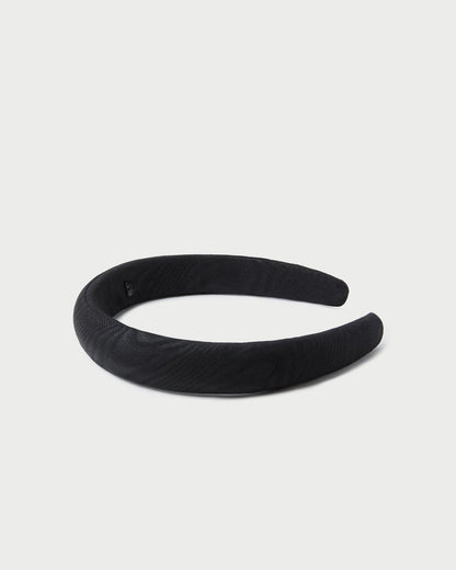 Women Loeffler Randall Marina Black Moiré Puffy Headband