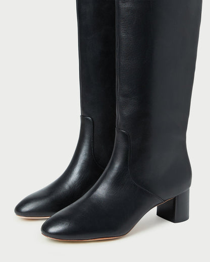 Women Loeffler Randall Gia Black Leather Tall Boot