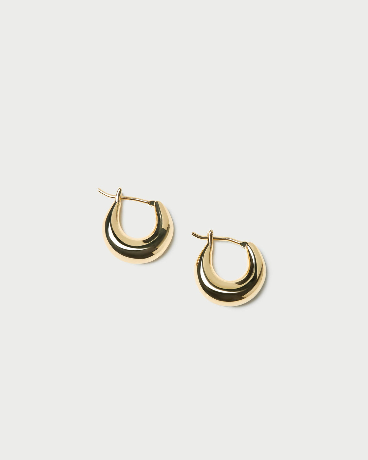 Women Loeffler Randall Adeline Gold Mini Dome Hoop Earring