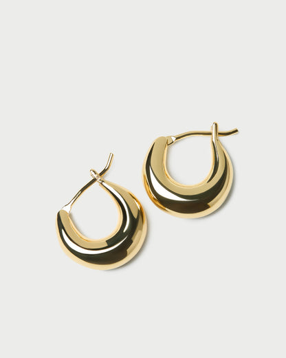Women Loeffler Randall Adeline Gold Mini Dome Hoop Earring