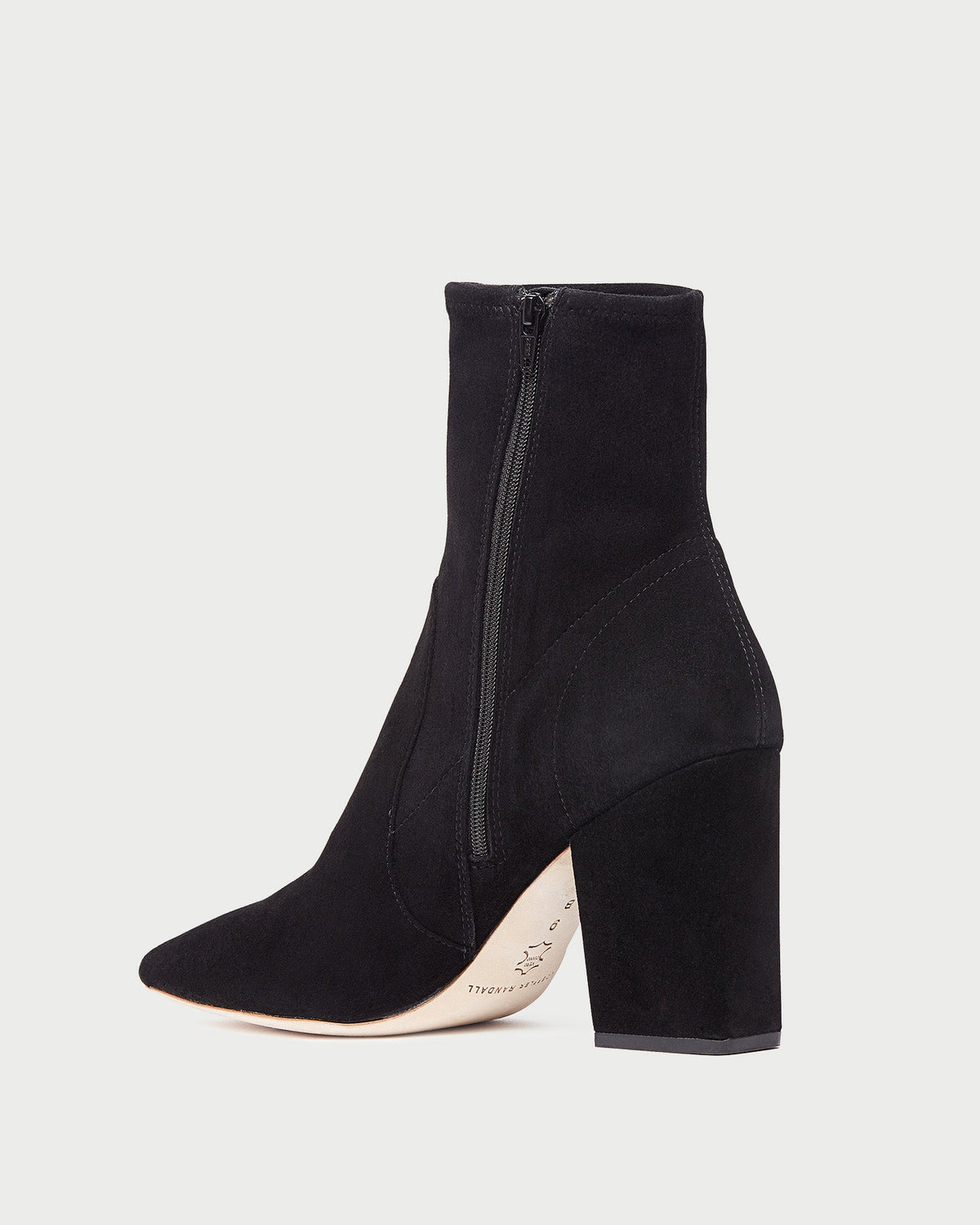 Women Loeffler Randall Isla Black Suede Ankle Bootie