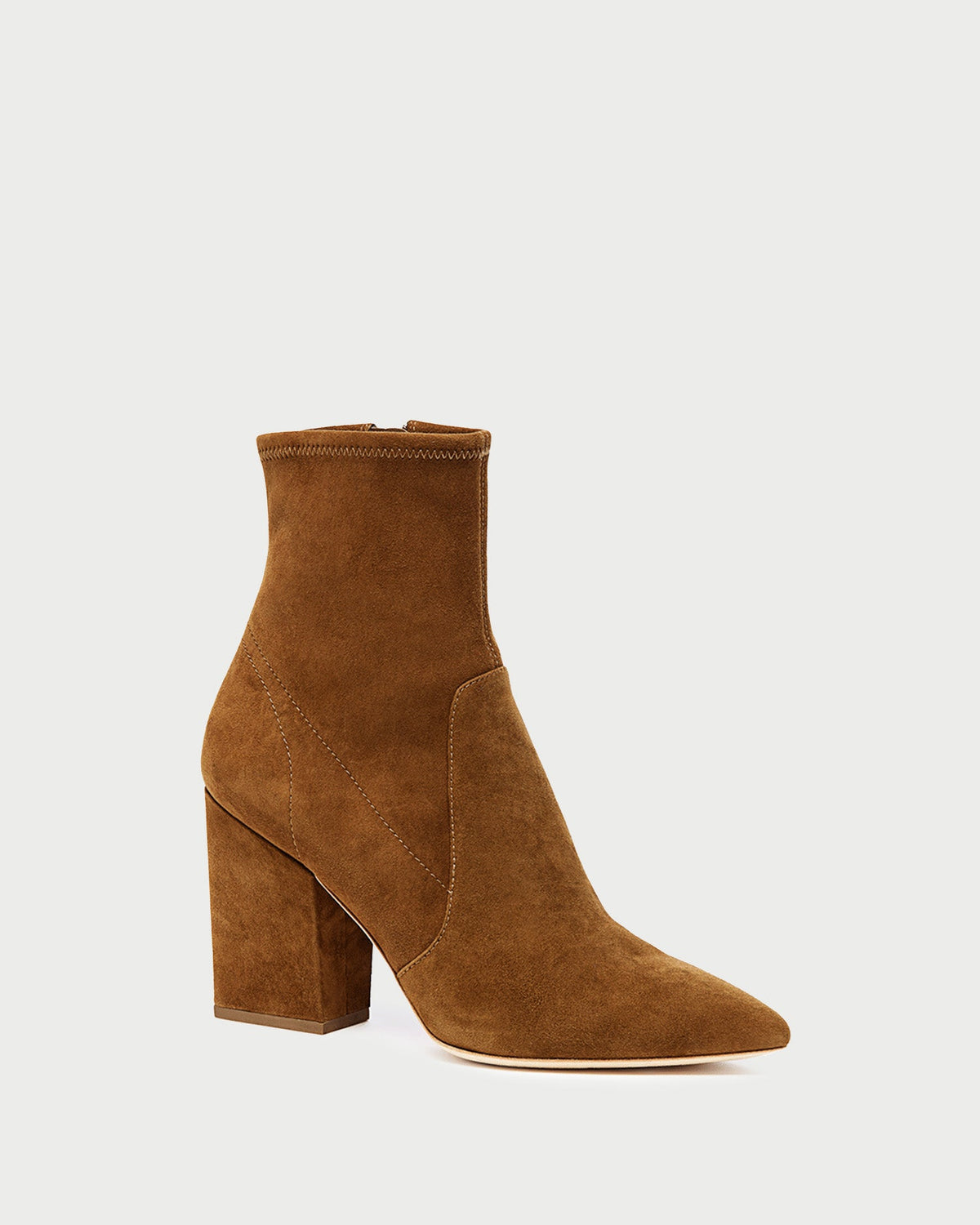 Women Loeffler Randall Isla Cacao Suede Ankle Bootie