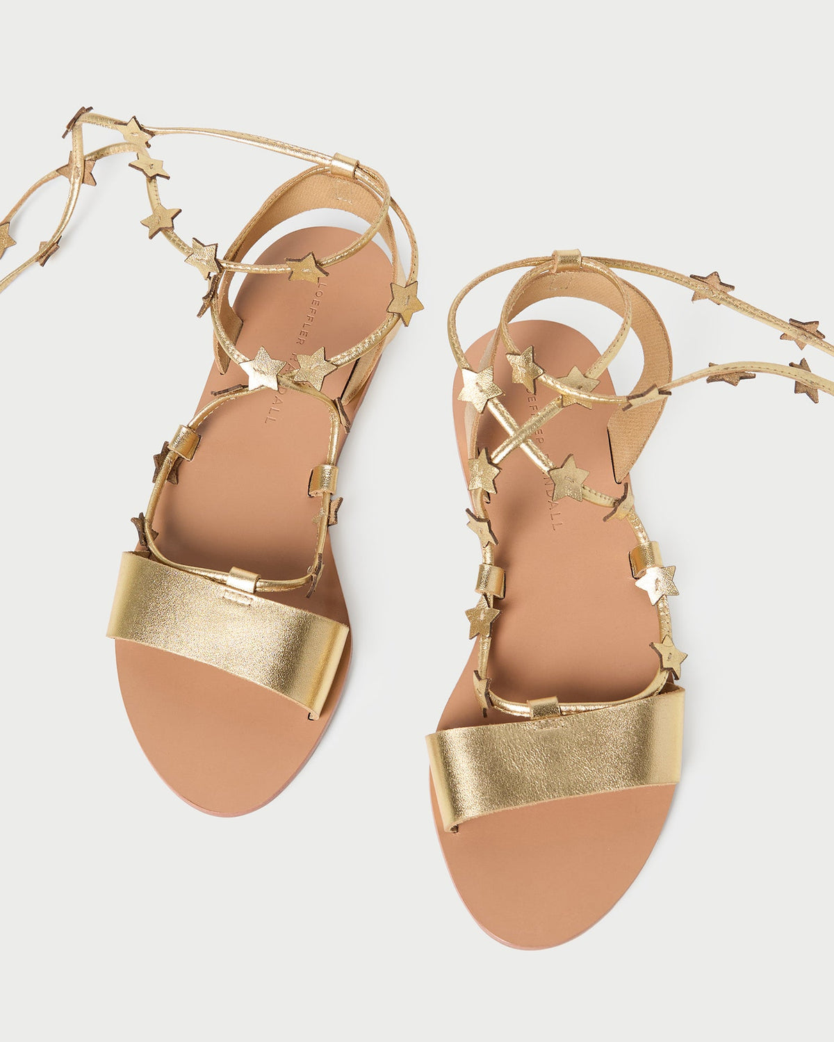 Women Loeffler Randall Starla Gold Wrap Sandal