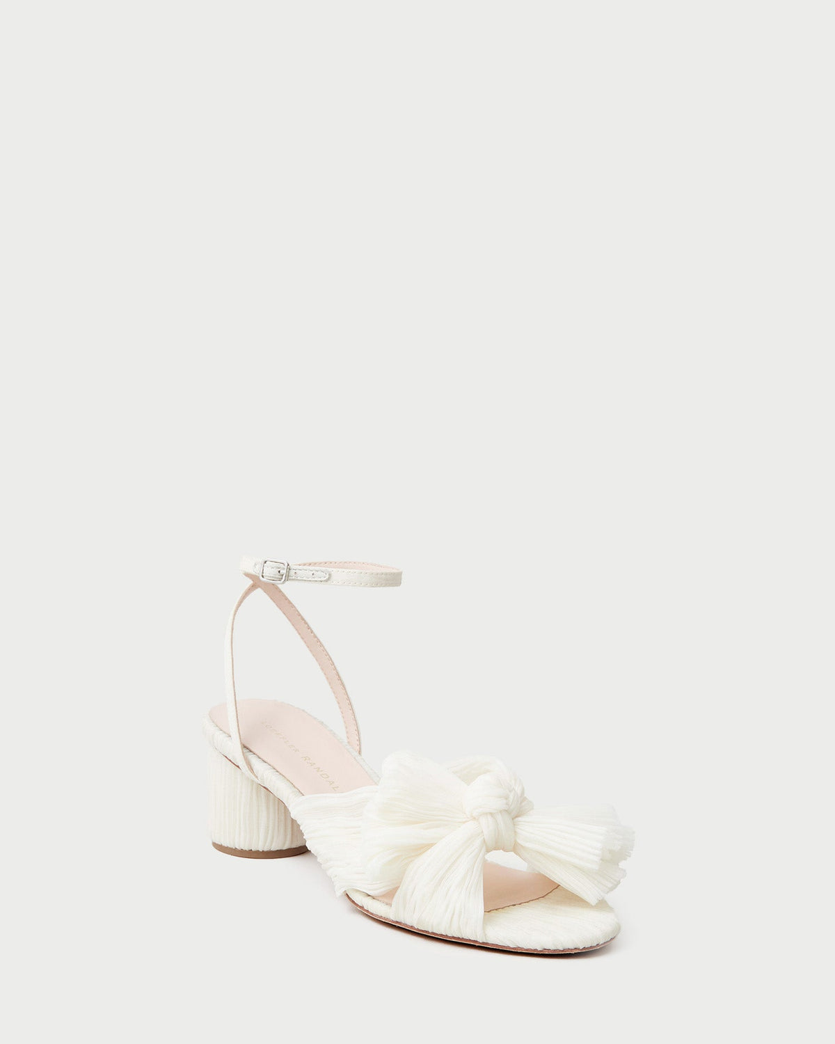 Women Loeffler Randall Dahlia Pearl Pleated Bow Heel