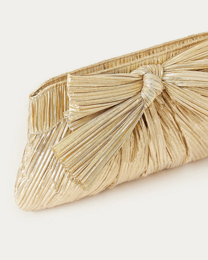 Women Loeffler Randall Rayne Gold Bow Clutch