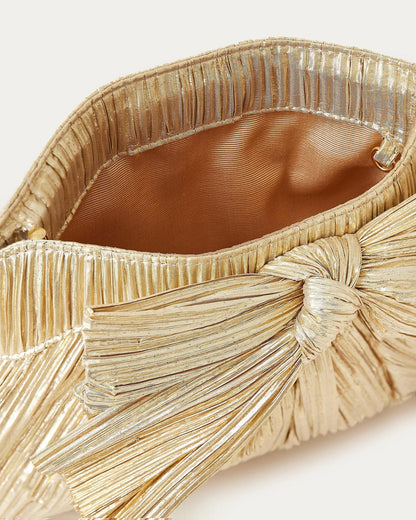 Women Loeffler Randall Rayne Gold Bow Clutch