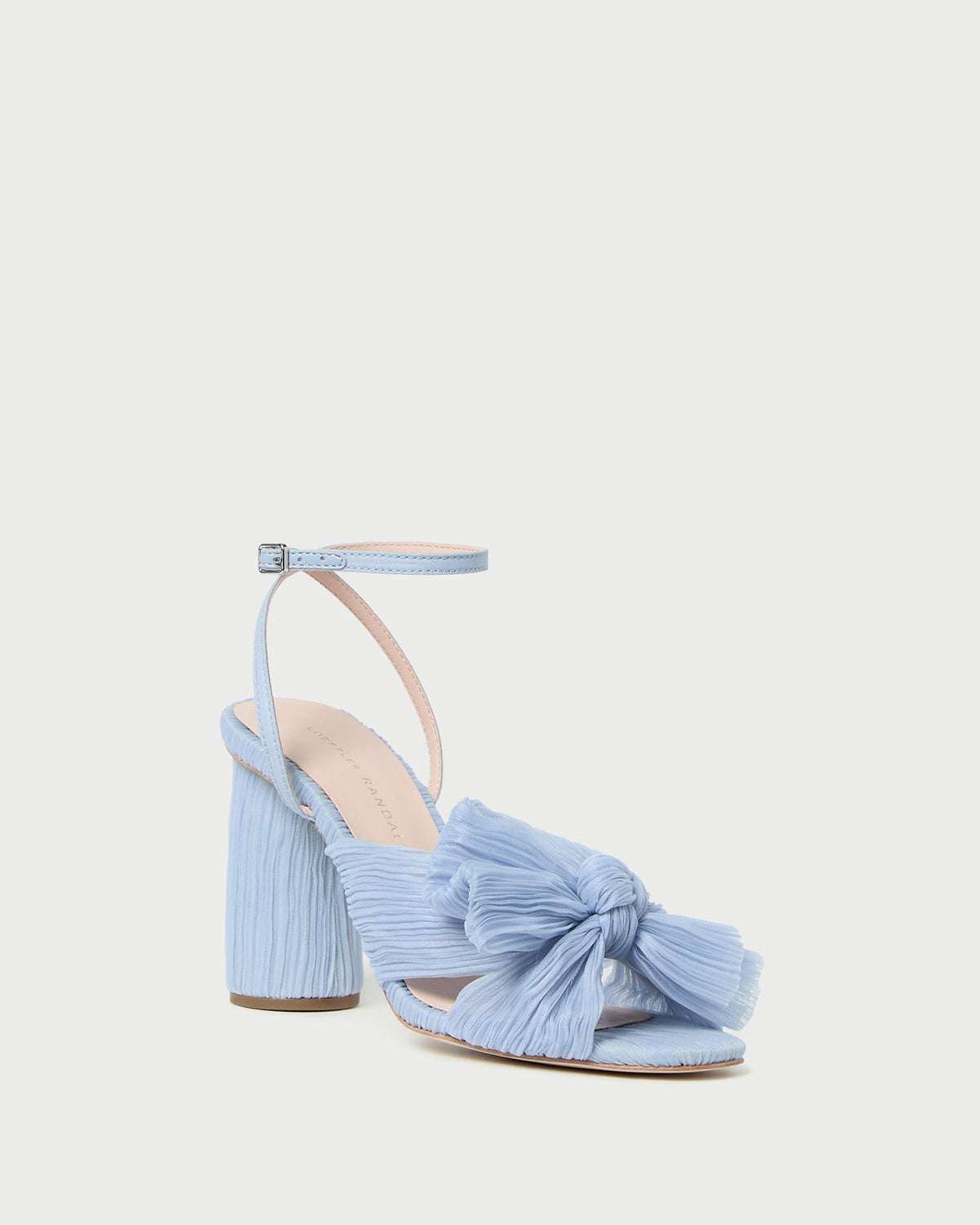 Women Loeffler Randall Camellia Blue Pleated Bow Heel