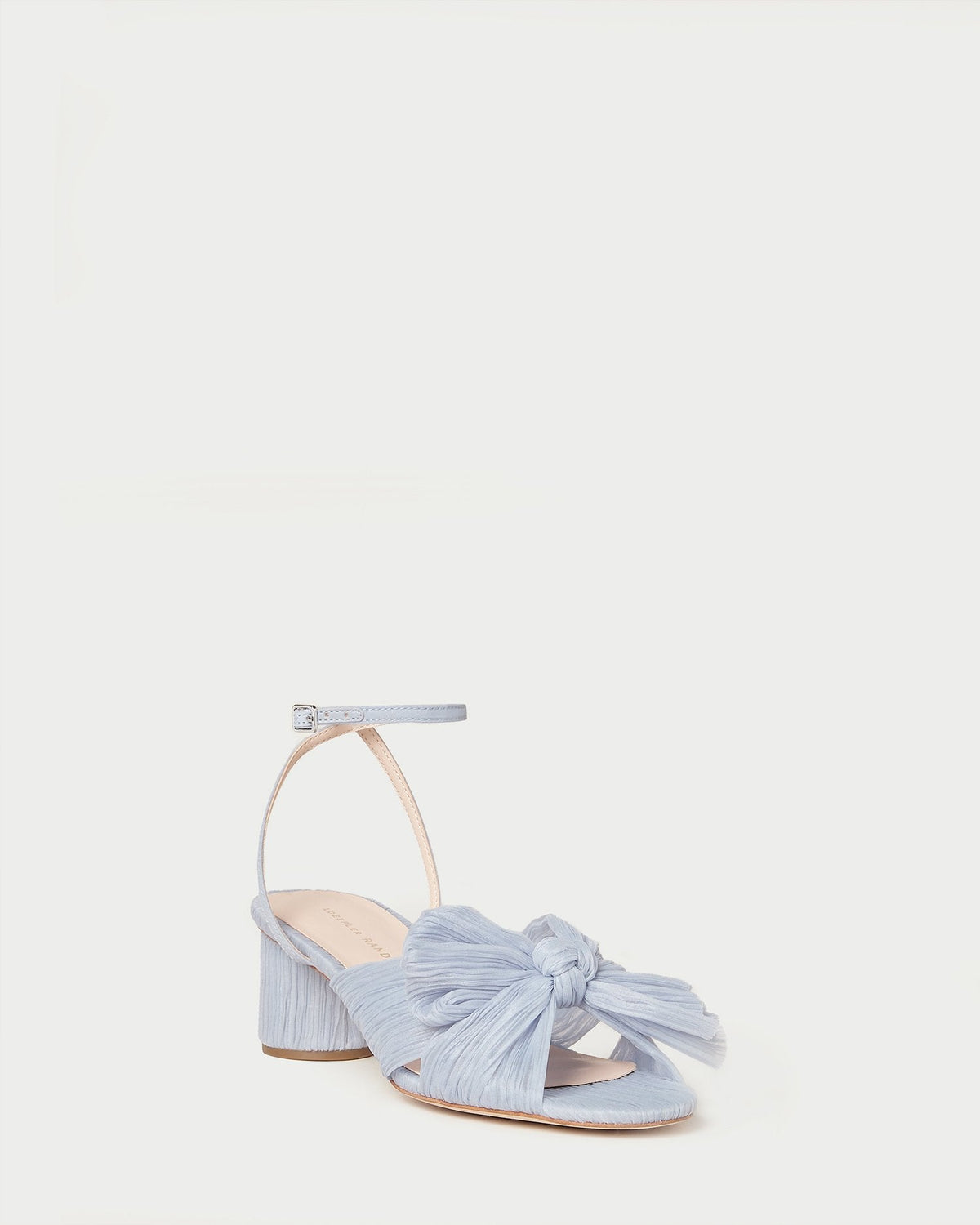 Women Loeffler Randall Dahlia Blue Pleated Bow Heel