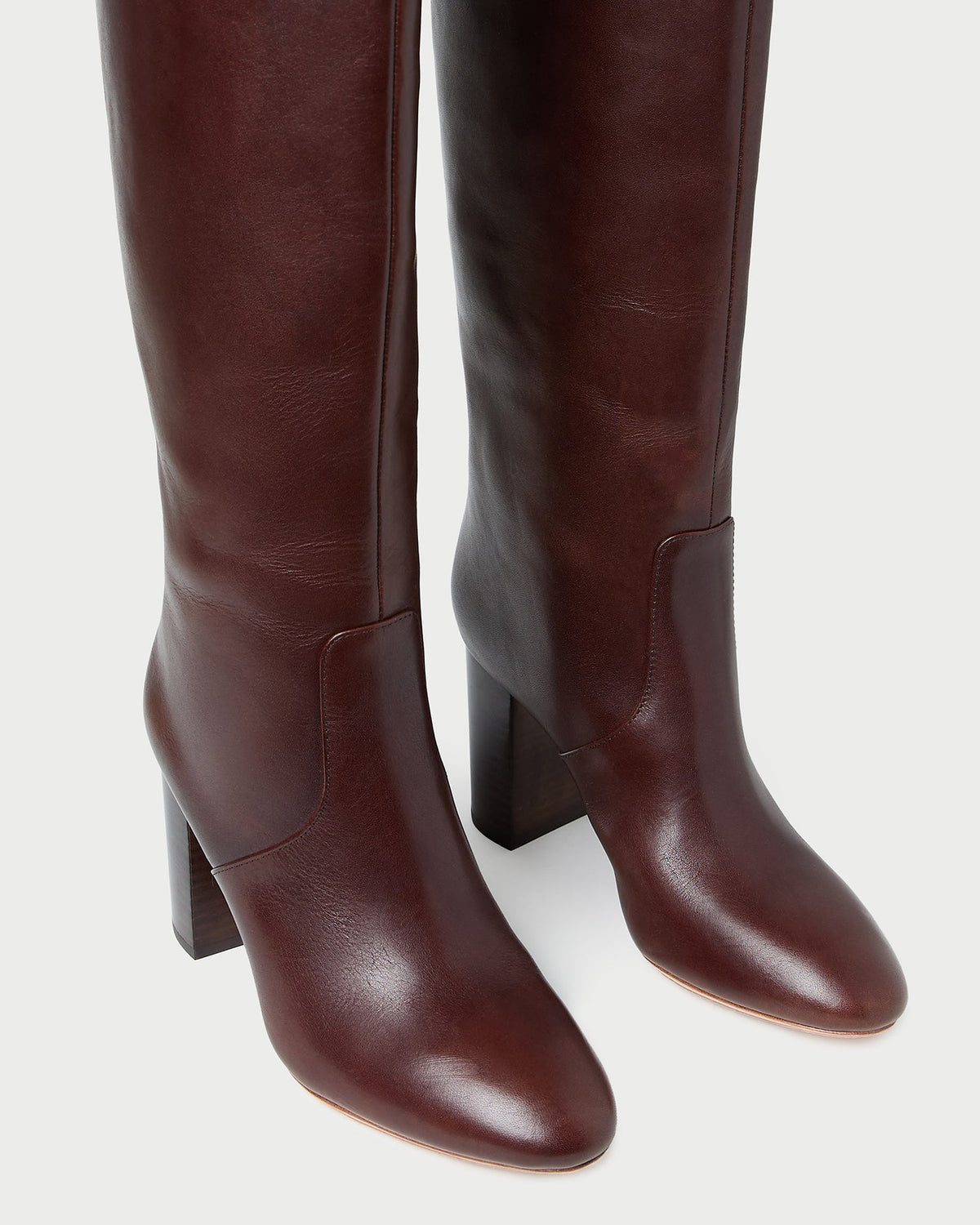 Women Loeffler Randall Goldy Espresso Leather Tall Boot