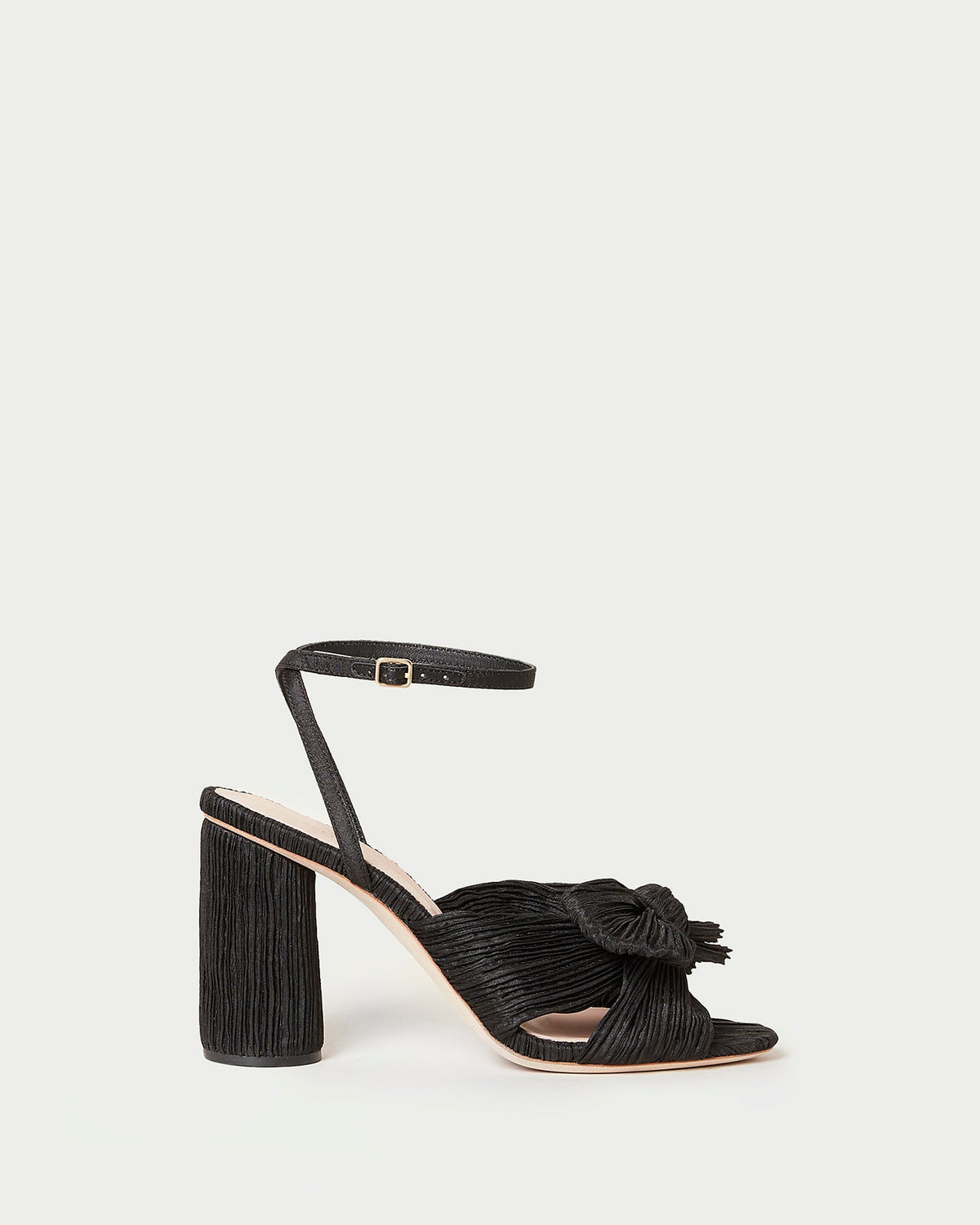Women Loeffler Randall Camellia Black Pleated Bow Heel