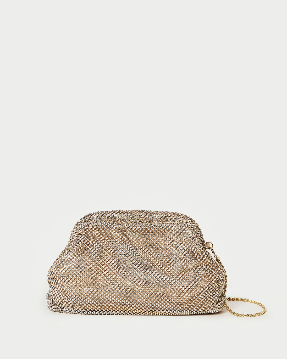 Women Loeffler Randall Doreen Gold Diamanté Frame Pouch