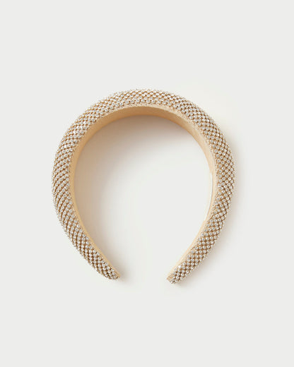 Women Loeffler Randall Bellamy Gold Diamanté Headband