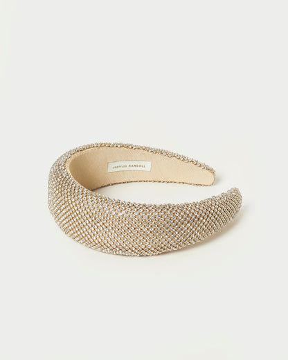 Women Loeffler Randall Bellamy Gold Diamanté Headband