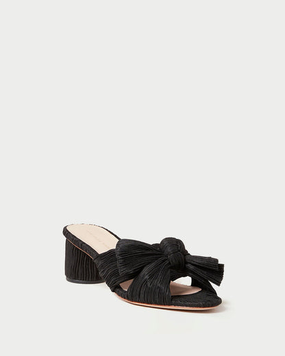 Women Loeffler Randall Emilia Black Pleated Bow Heel