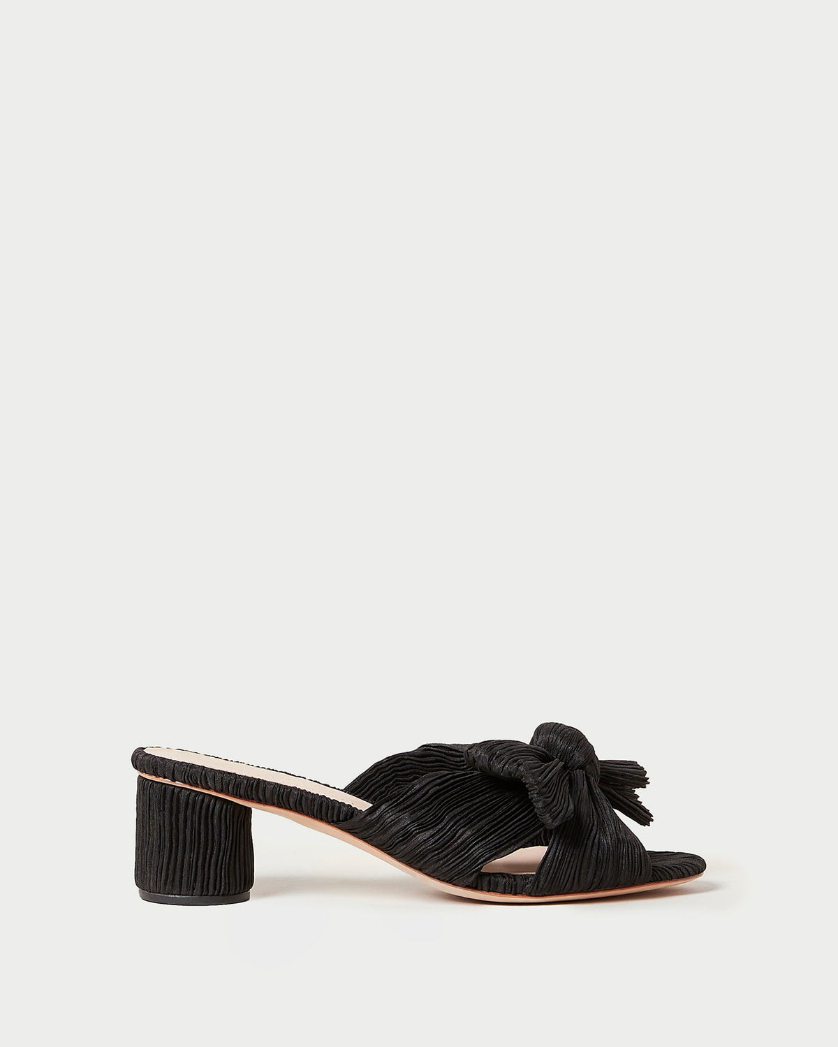 Women Loeffler Randall Emilia Black Pleated Bow Heel