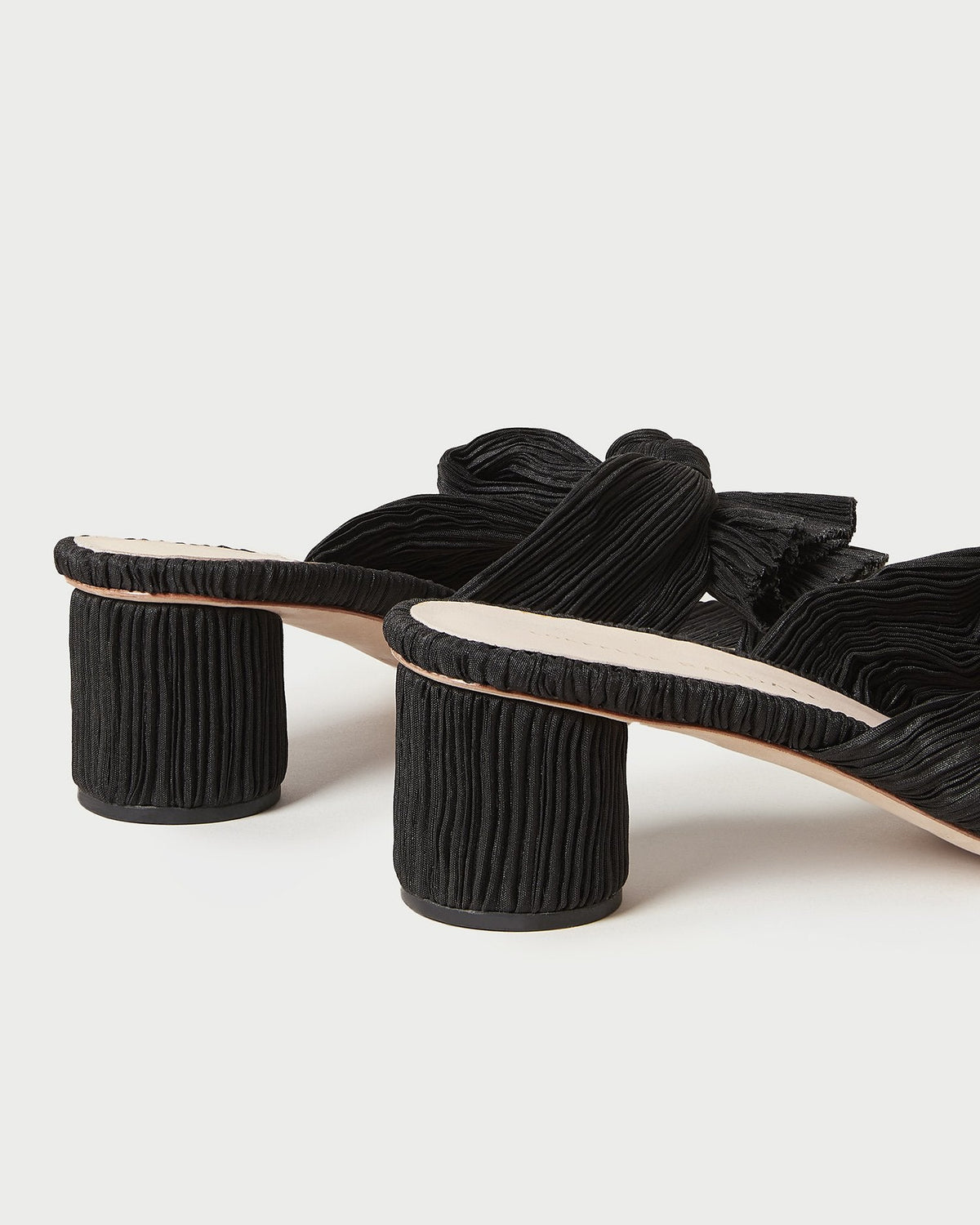 Women Loeffler Randall Emilia Black Pleated Bow Heel