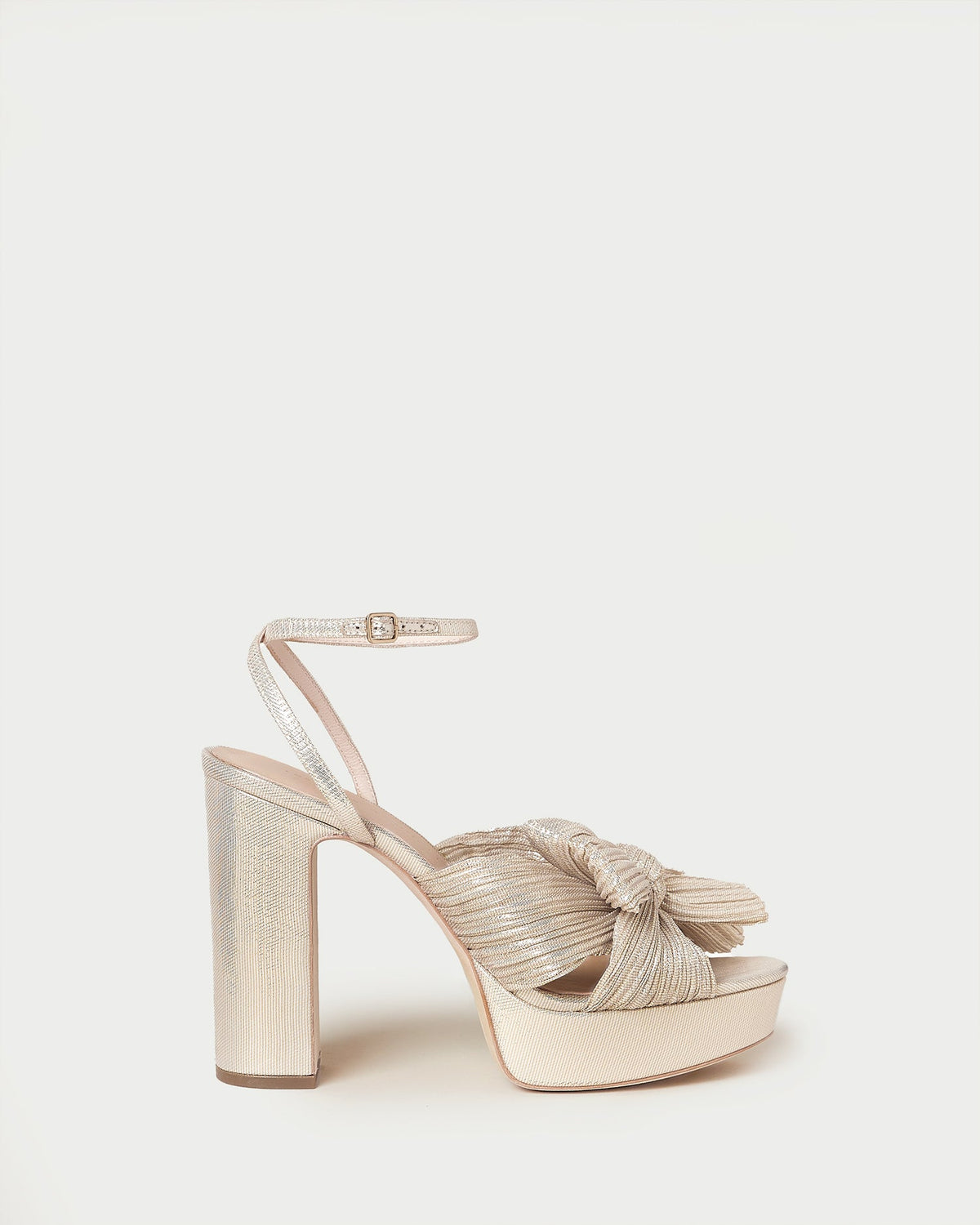 Women Loeffler Randall Natalia Platinum Platform Bow Heel