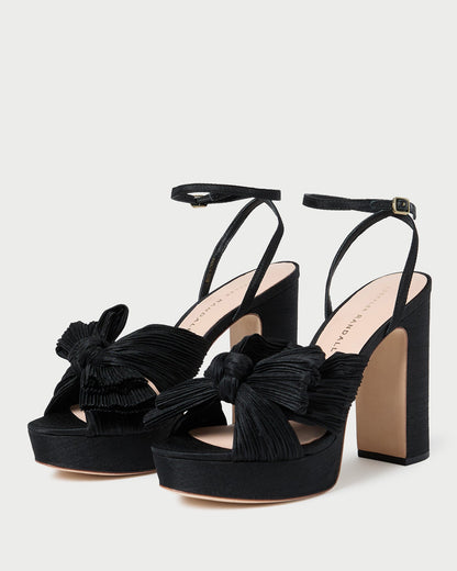 Women Loeffler Randall Natalia Black Platform Bow Heel