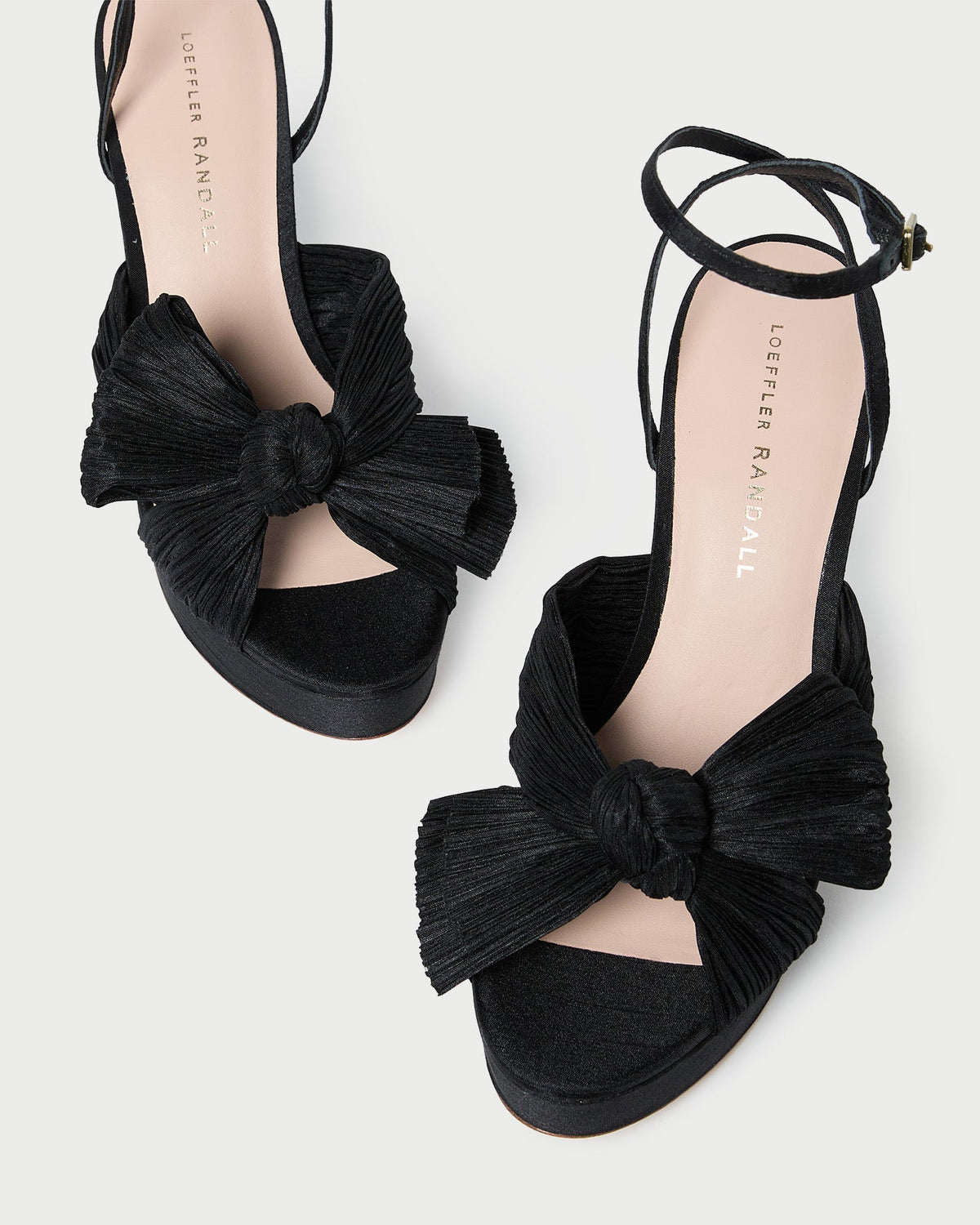 Women Loeffler Randall Natalia Black Platform Bow Heel