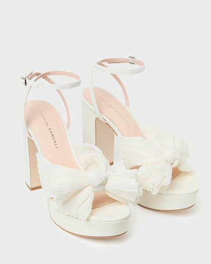 Women Loeffler Randall Natalia Pearl Platform Bow Heel