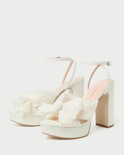 Women Loeffler Randall Natalia Pearl Platform Bow Heel