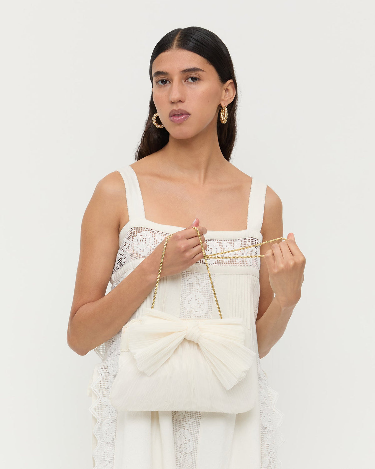 Women Loeffler Randall Rayne Pearl Bow Clutch